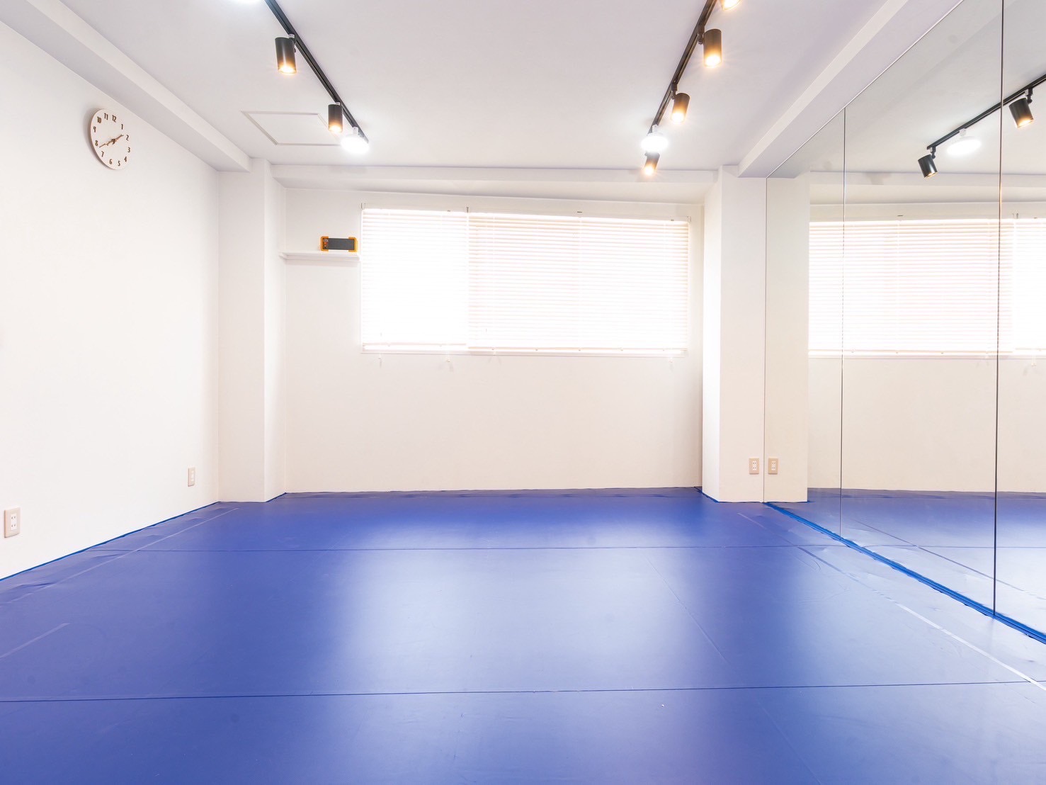 完全プライベート空間でトレーニングしている女性の写真